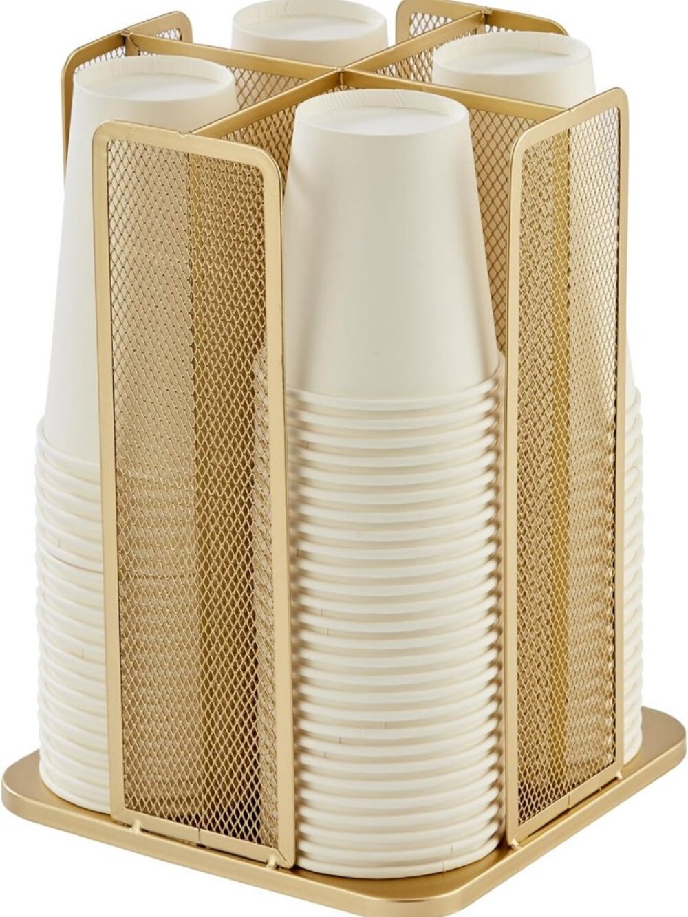 360° Rotating Cup & Lid Holder - Multifunctional Organizer for Home, Office, Bar
